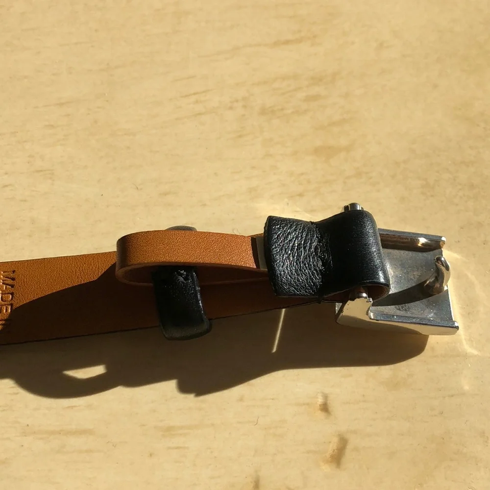 Ralph Lauren Belt Silver Square Buckle SM